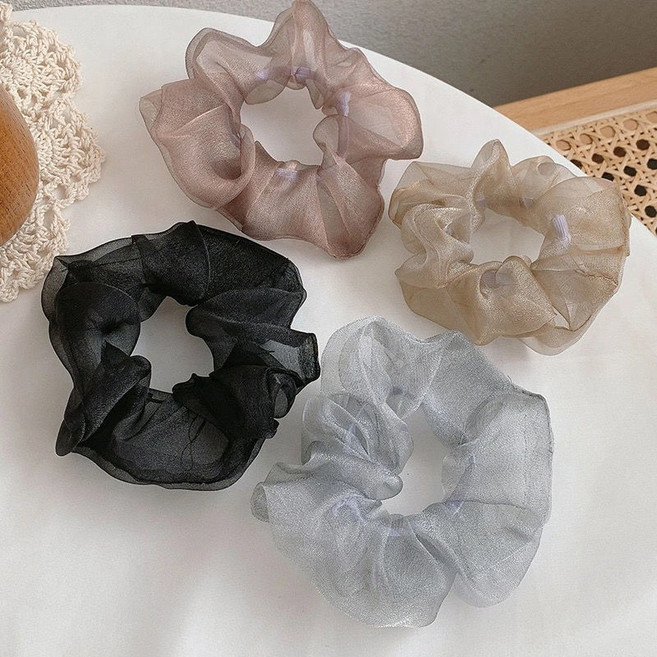 로지아 펄 쉬폰 스크런치 (4p 1세트)