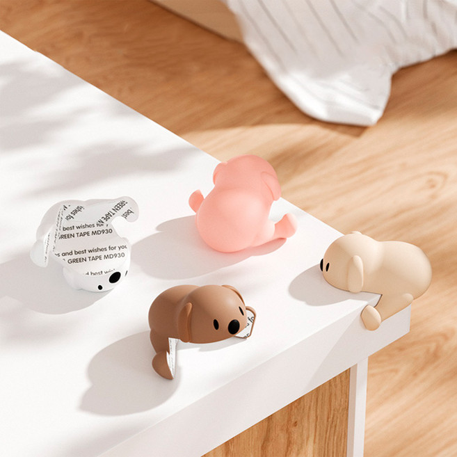 원달러샵 강아지 충격방지 모서리 보호쿠션 테이블 가구 코너용, 화이트, 8개