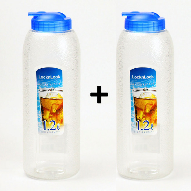 1+1 락앤락 냉장고 물통 도어포켓 식탁 주방 식당 업소용 물병, 혼합, 1세트, 1200ml