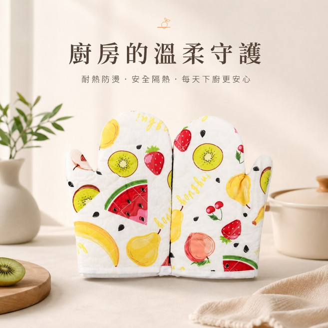 廚房隔熱手套 一雙 料理烘焙防燙手套, 1個, 微波爐隔熱手套(一雙)不挑款, N/A