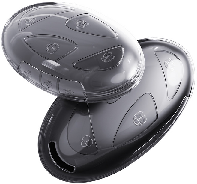 디올 뉴 싼타페MX5 펠리세이드 그랜져 쏘나타디엣지 더뉴 투싼 코나 아반떼 CN7 아이오닉 현대 키케이스 TPU 투명 호환상품 [1+1], A.투명+투명블랙