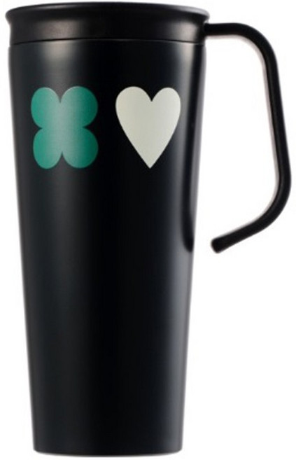 락앤락 드롭드롭드롭 데일리 핸들텀블러, 블랙, 600ml, 1개