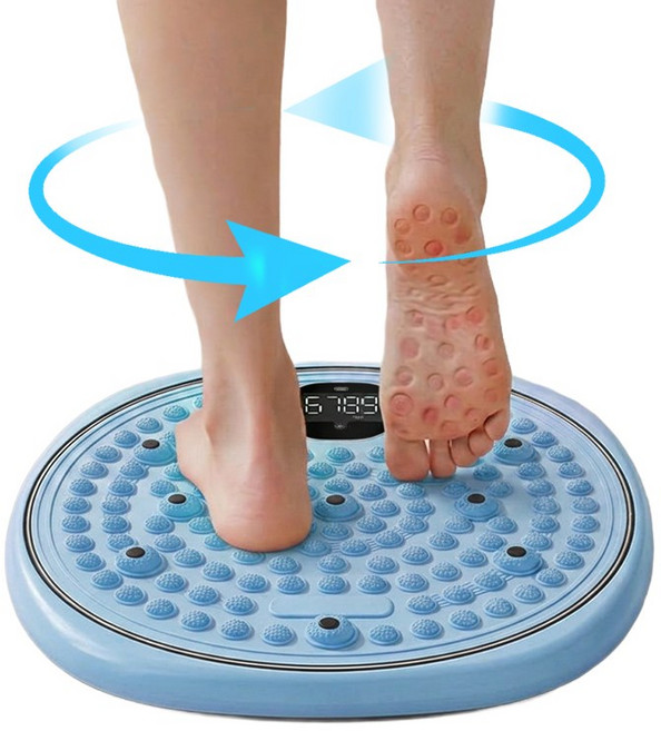 Nicoliley 지압 트위스트 지압매트, 푸른 색, 1개