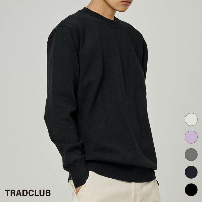 트래드클럽 베리 남성용 라운드 니트 (5컬러 M~5XL)