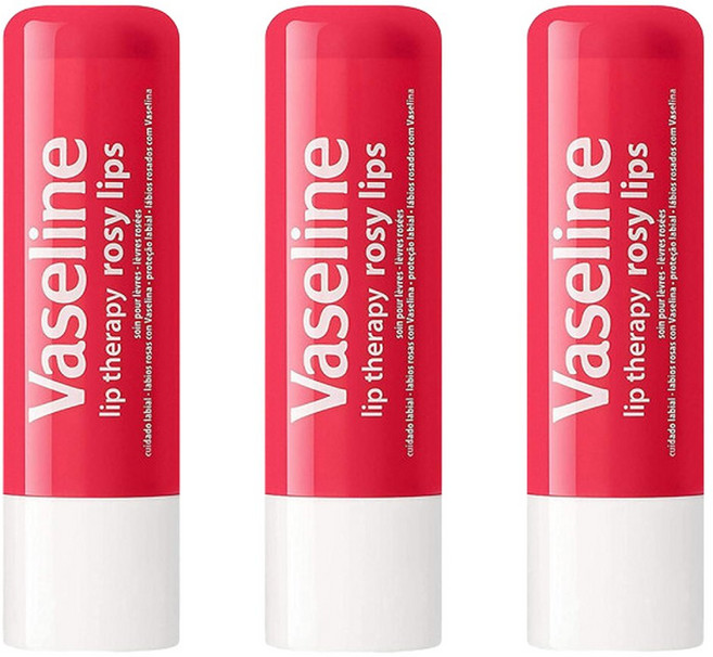 바세린 립 테라피 로지 립스 4.8g x 3개