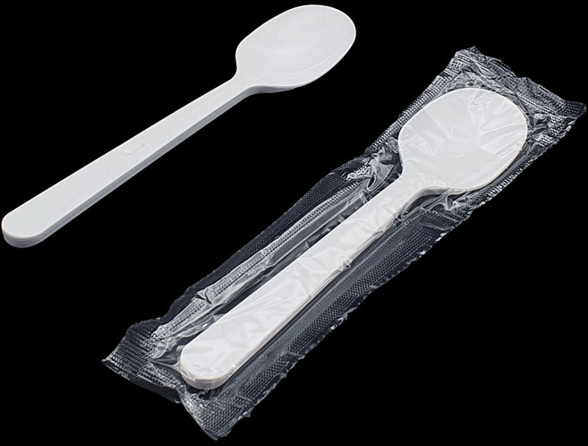 개별포장 빙수용 수저 숟가락 스푼 (백색) 박스/20묶음/2000개, 2000개, 1개