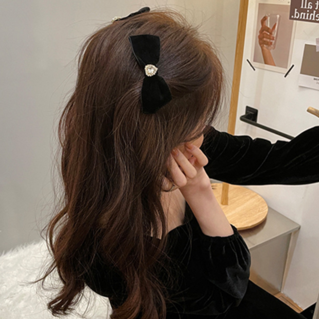 미다미 벨벳 러뷰 하트큐빅 포인트 집게핀