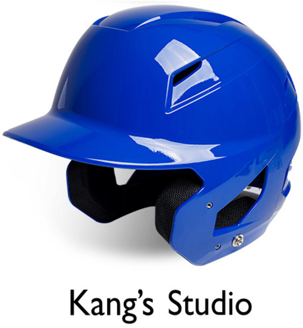 강스 유소년 타자헬멧 양귀 로얄블루 검투사 장착가능 KANG`S STUDIO 야구 헬멧, 1개