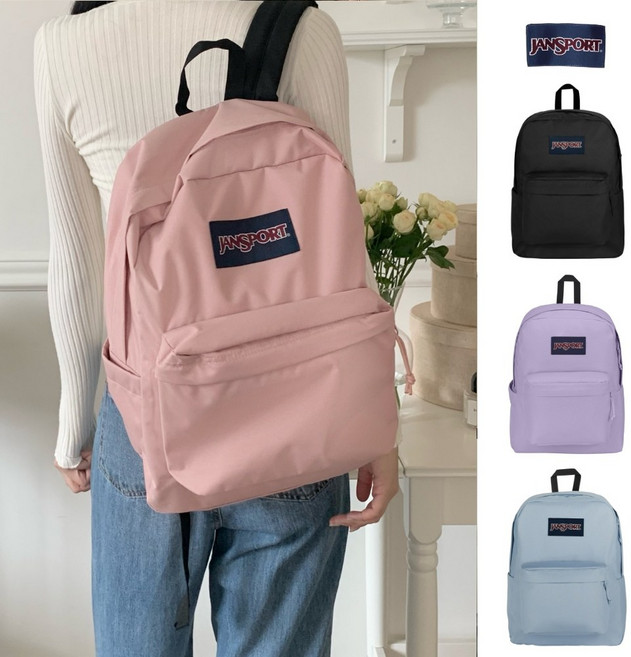 정품 잔스포츠 mpl-312 슈퍼브레이크 백팩 dhlb-02 여성 데일리 가방 + 휴대용 파우치 제공