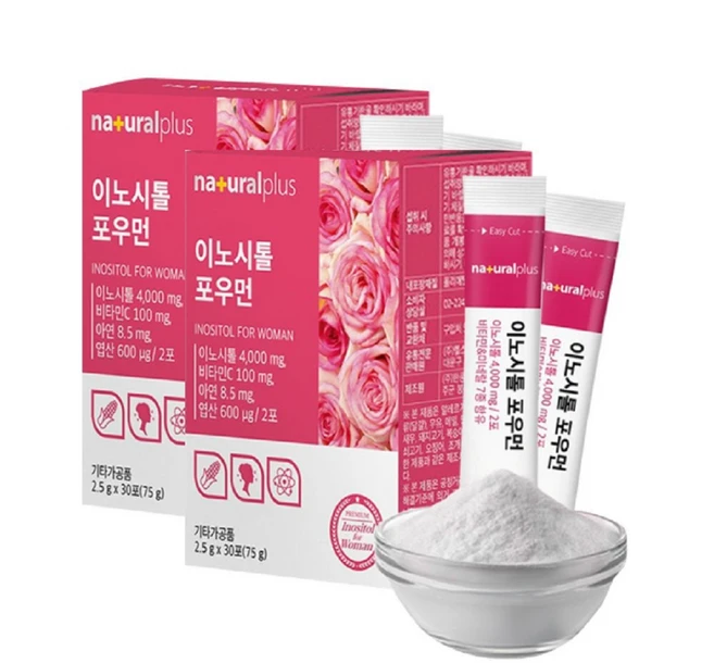 내츄럴플러스 이노시톨 포우먼, 75g, 2개 - 쿠팡