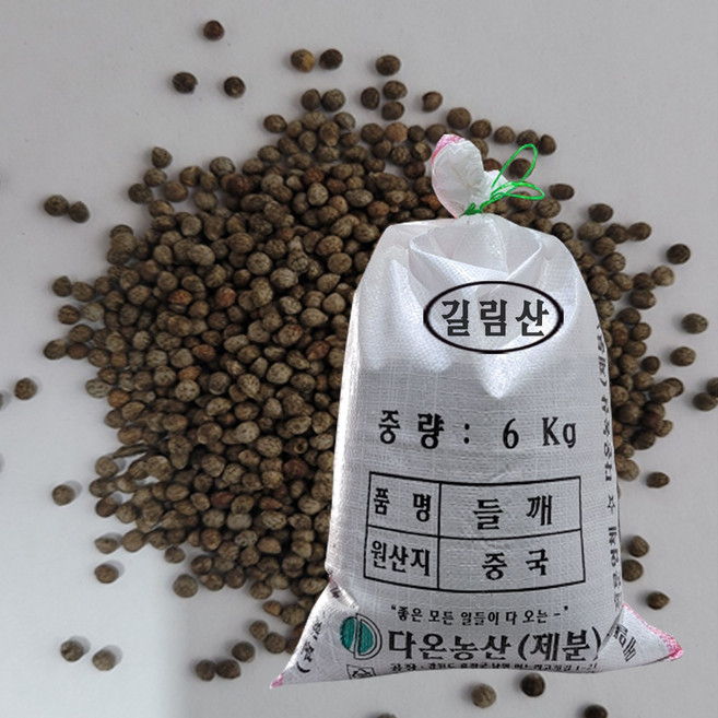 [다온농산] 2025년산 수입 중국산 생들깨 -6Kg- <길림들깨>, 6kg, 1개