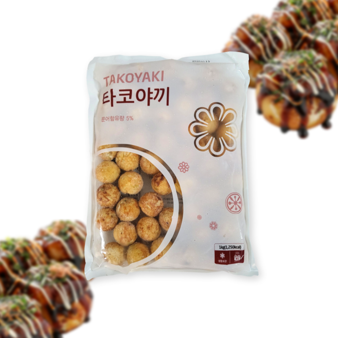 [당일출고] 쉽고 간편한 냉동 타코야끼 1box 타코야키 문어빵 문어볼, 5kg, 1박스