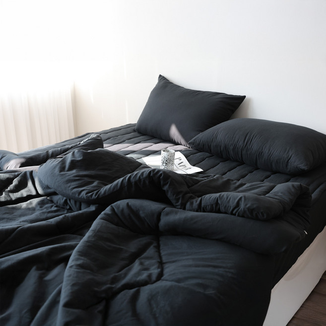 코프코프 컬러팔레트 국내제조 사계절 항균 먼지없는 차렵이불 풀세트 슈퍼싱글 퀸 킹 라지킹