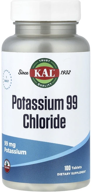 KAL 칼륨 99 염화물 99mg 100정, 6개 - 쿠팡