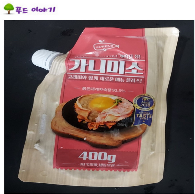 국내산 붉은 대게 딱지장 가니미소 400g 고래미 홍게장, 1개