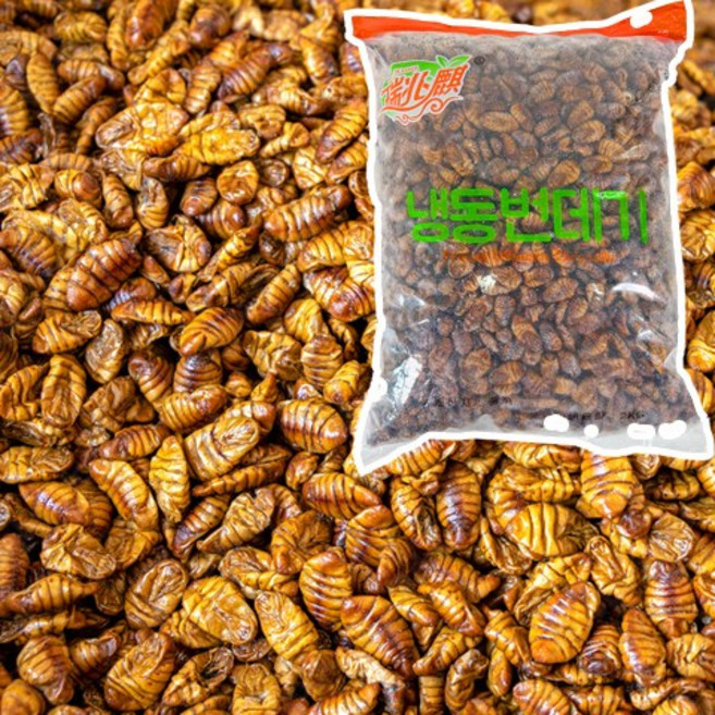 냉동 번데기 고단백 간식 안주 길거리음식, 1개, 4kg