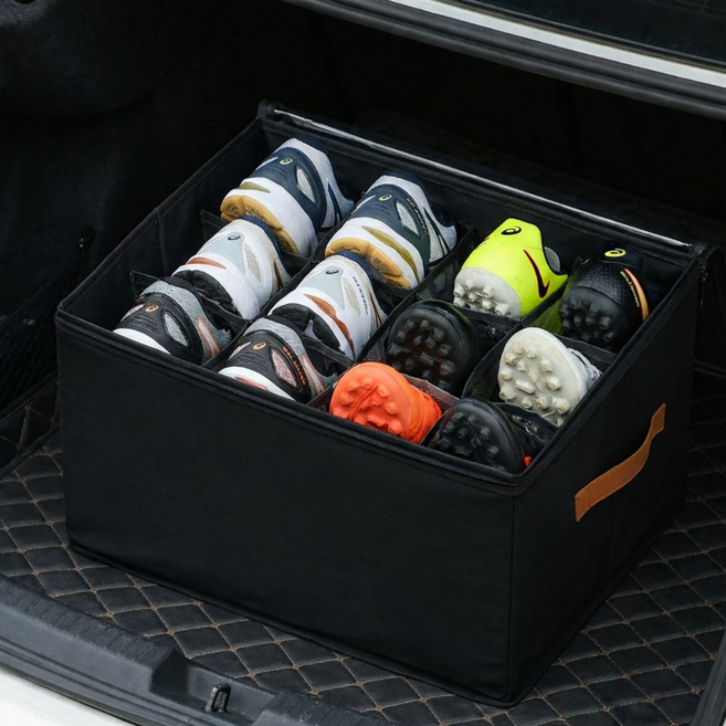 슬러피 트렁크 신발수납함 차량용 신발장 자동차 신발보관함, 블랙