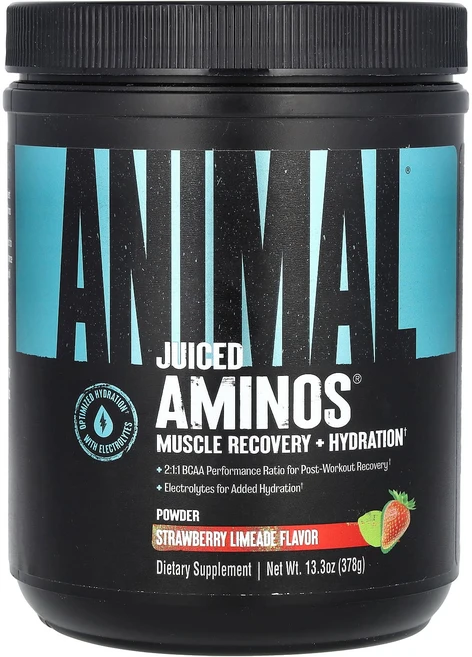 Animal Juiced Aminos® 딸기 라임에이드 378g(13.3oz), AnimalJuicedAminos딸기라임에이드378g1, 378g, 1개 - 쿠팡