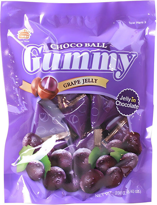 이메이 구미초코볼 포도맛, 238g, 1개