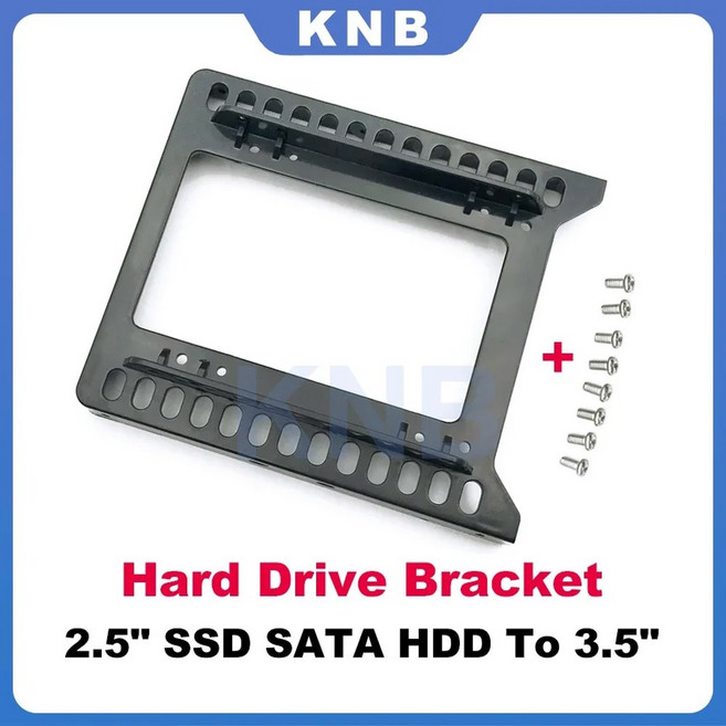 새로운 듀얼 2 5인치 SSD SATA HDD 3 마운트 어댑터 하드 드라이브 브래킷 PC용 나사 8개, 한개옵션0