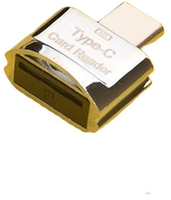 WEET Type-C 讀卡器 適用於手機, 銀色, 1個, Type-C隨身讀卡器[配掛鏈]