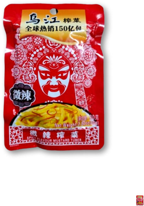 <킹콩푸드>우쟝 웨이라짜차이 밑반찬 중간매운맛 중국식품, 20개, 80g