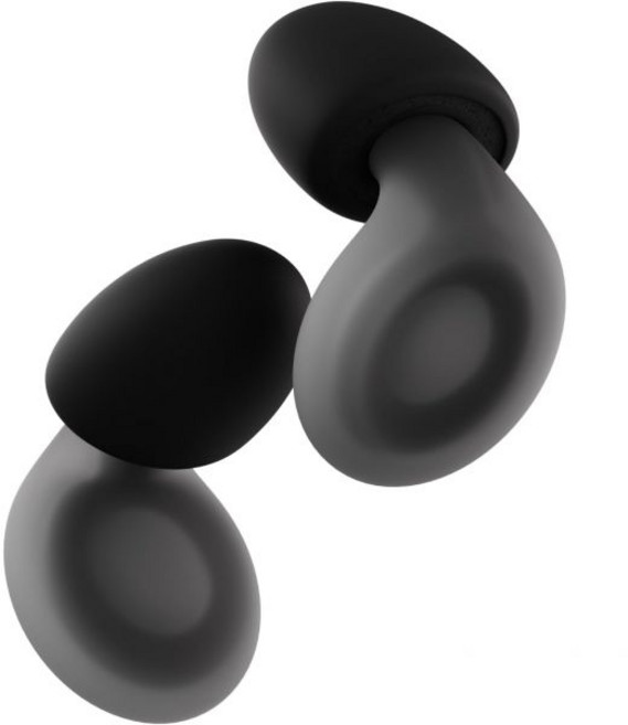 루프 드림 – 편안한 수면을 위한 실리콘메모리 폼 이어플러그 | 코골이 및 수면을 위한 편안한 이어플러그 | 맞춤형 착용감 | 27dBSNR 소음 감소, Black