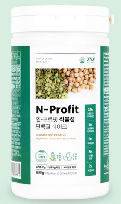 엔프로핏 단백질 쉐이크, 600g, 1개 - 쿠팡
