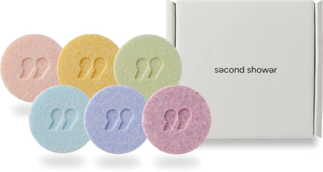 샤워하며 즐기는 스팀형 아로마 테라피 세컨샤워 샤워스티머 아로마 컬렉션 세트 (벚꽃/유자/유칼립투스/페퍼민트/라벤더/패션프루트 향) 1세트 6개입, 1개, 180g, 아로마 컬렉션 (6개입/각 향 1개입) - 쿠팡