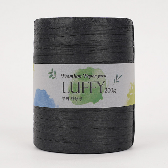 SEVY Loopy大容量紙編織線 200g, 21 黑色, 1個