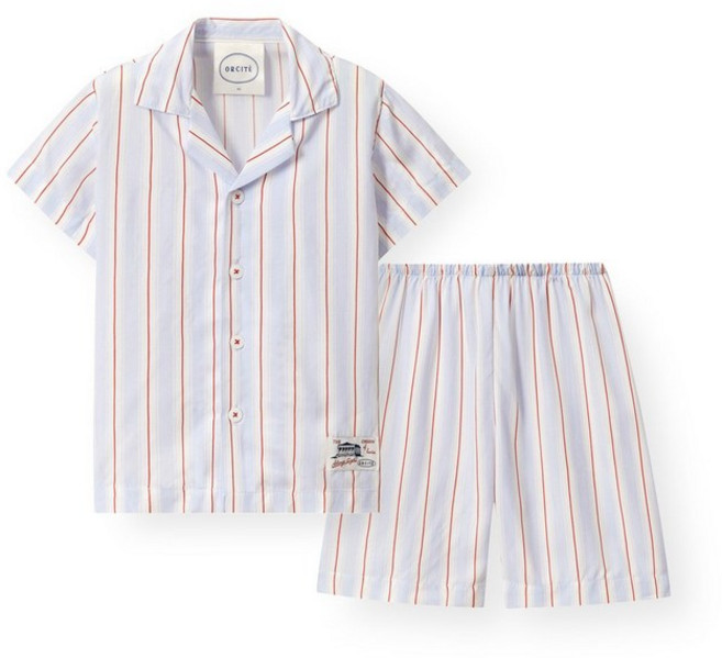 [백화점 정품] 오르시떼 편한 여성잠옷 아동 G004 블루노트 반소매 상하