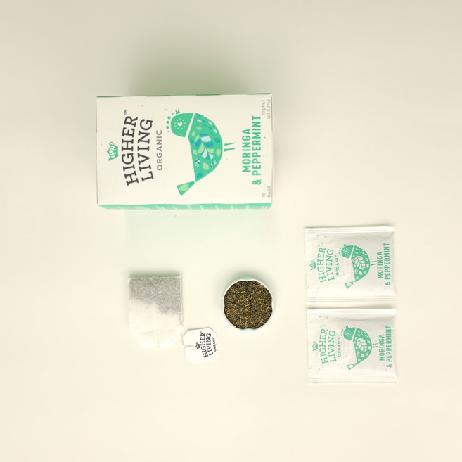 하이어리빙 유기농 모링가 페퍼민트 차, 1.4g, 1개, 15개입