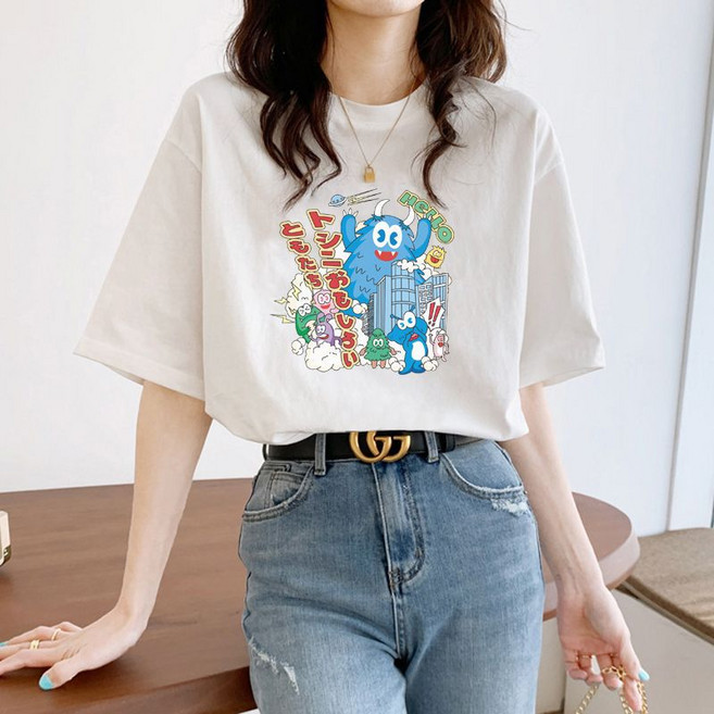 순면 반팔 티셔츠