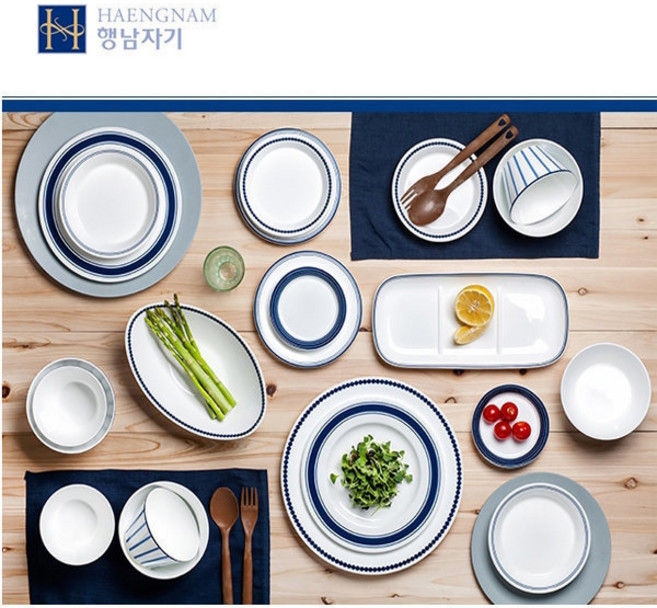 행남자기/4인 홈세트 그릇세트 21P/식기/그릇/선물용, 필수선택, 밀양본차이나 4인홈세트 21PCS, 1개