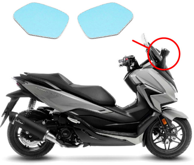 포르자 광각미러 블루라이트 사각지대커버 넓은시야각 빛번짐예방, 블루광각미러, 1세트