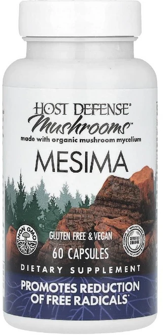 펑기퍼펙티 메시마 Mesima 호스트디펜스 Mushrooms 캡슐 60정, 1개 - 쿠팡