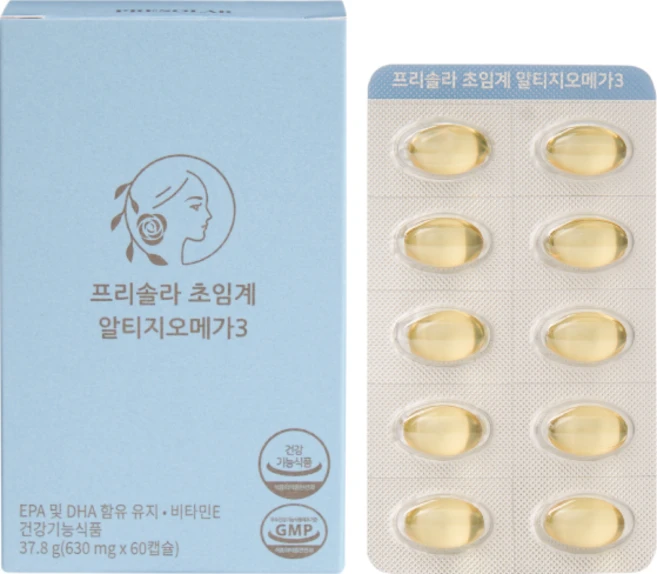 약사 설계 임산부 초임계 알티지 오메가3 식물성 캡슐, 60캡슐, 1개, 60정 - 쿠팡