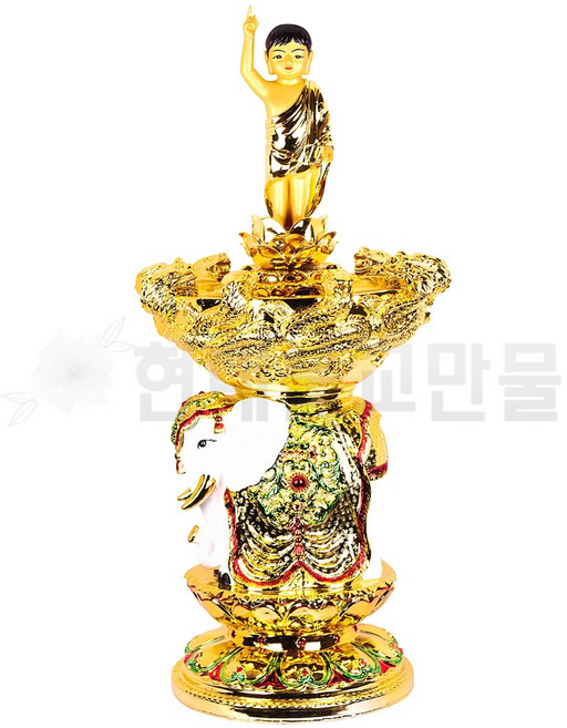 2자5치 코끼리 관욕대 (탄생불 미포함), 1개