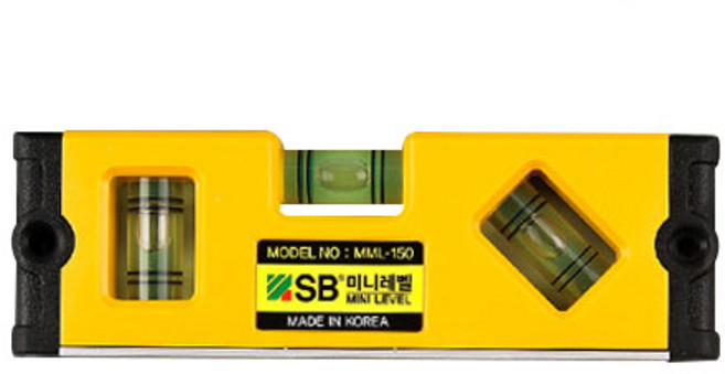 SB 에스비 수평자 미니 레벨 수평기 MML-150, 1개