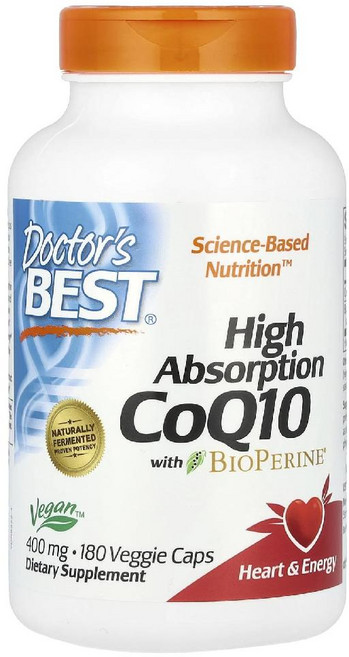 닥터스베스트 코엔자임Q10 코큐텐 400mg 180캡슐 유비퀴논 코큐10 CoQ10, 180정, 1개