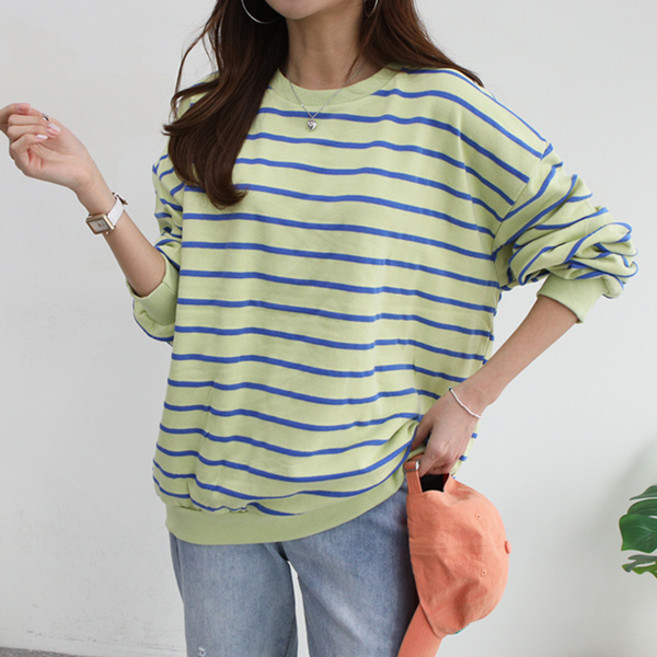 마이쏭 비비단가라오버핏맨투맨 롱티 긴팔 데일리룩 박스티 루즈핏