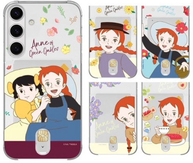 갤럭시S26 (S942) 빨강머리앤 앤의일상 투명 에어쿠션 카드 젤리 케이스