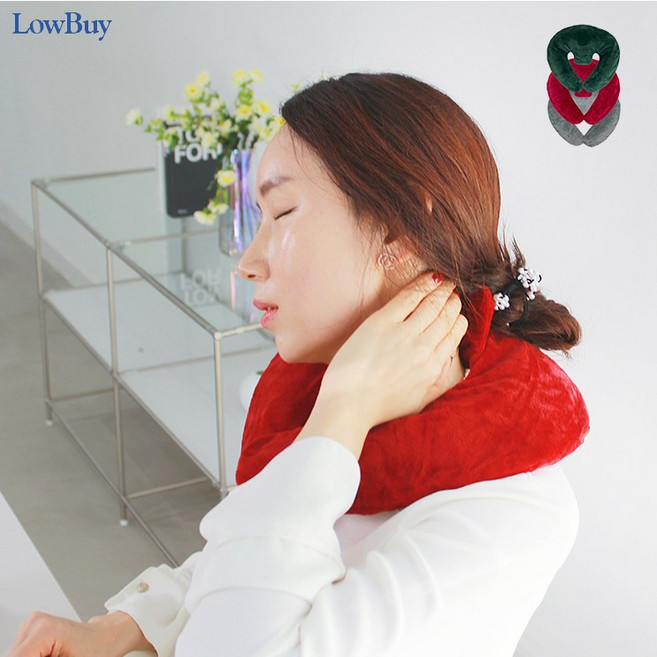 전자행복몰 목 어깨 찜질기 온열 온수 찜질팩 후두근 3가지색상, 2.와인