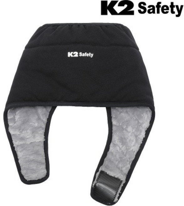 케이투 세이프티 안전모 귀덮개 방한 겨울 작업용, FREE, 블랙, 1개