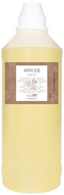 대용량 맑을담 피마자 오일 프리미엄 캐스터 아주까리 기름, 1L, 1개