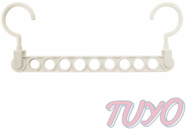 투요 옷장용 옷걸이 행거 9구 미니옷걸이 이동식행거 자취방행거, 화이트