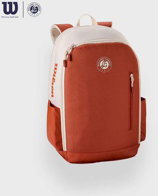 윌슨 2025 롤랑가로스 TEAM 테니스 라켓 가방 백팩 WR8045501001, 1개