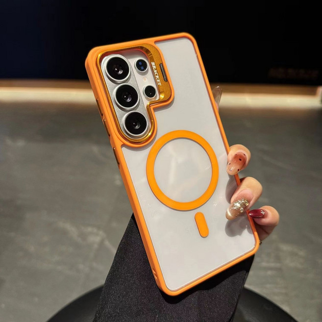 아펙시움 휴대폰케이스 갤럭시 S24 S25 S26 울트라 투명 맥세이프 낙상 방지 케이스 카메라 보호 지지대