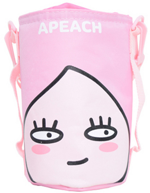 릴팡 카카오프렌즈 페이스 물통 주머니, 어피치, 1개