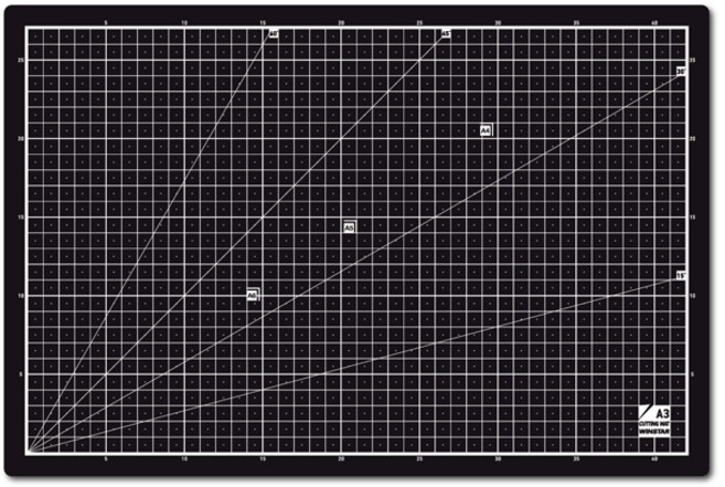 윈스타)커팅매트(블랙/A2) 620*450mm 1개입
